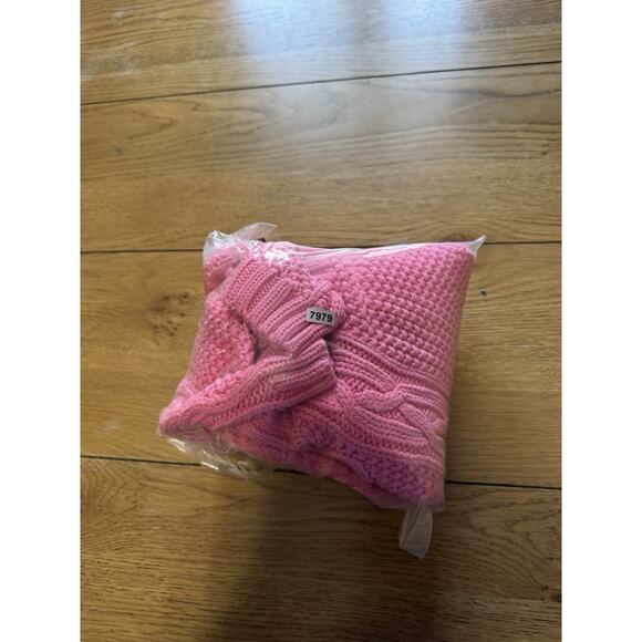 Lauren Ralph Lauren Pink Cable Knit Turtleneck Sweater - Picture 11 of 11